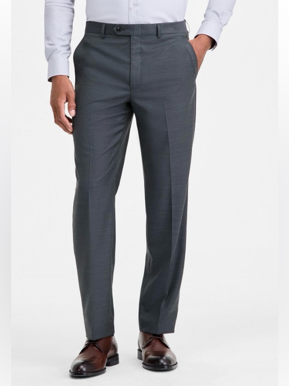 Michael Kors Classic-Fit Wool-Blend Stretch Suit Pants 32Wx30L